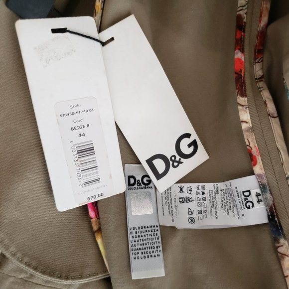 Rare Authentic Vintage DOLCE & GABBANA GIACCA 1BOT LANCIA Khaki Beige Blazer, Wo - Picture 2 of 4